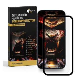 6x 9H Panzerglas für iPhone 16 FULL COVER HD KLAR mit Montagehilfe echtes Tempered Glass Panzerfolie Displayschutz Schutzglas Schutzfolie Screen-Protector