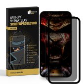 5x Anti-Spy 9H Panzerglas für iPhone 16 Pro Blickschutz mit Montagehilfe Privacy echtes Tempered Glass Panzerfolie Displayschutz Schutzfolie Schutzglas Screen Protector