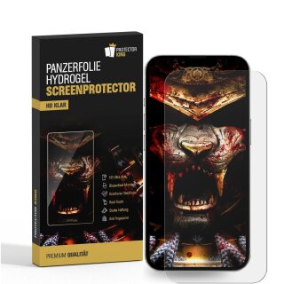 3x Hydrogel-Glass für iPhone 16e Full-Cover HD KLAR Panzerfolie Displayschutz Schutzfolie Screen-Protector Selbstheilend für Micro Kratzer