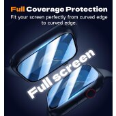 6x 24H Panzerglas für Apple Watch 7 45mm Full Curved HD KLAR mit Montagehilfe Displayschutz Schutzglas Schutzfolie Screen-Protector