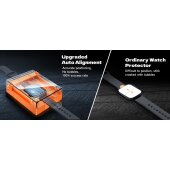 4x 24H Panzerglas für Apple Watch 6 40mm Full Curved HD KLAR mit Montagehilfe Displayschutz Schutzglas Schutzfolie Screen-Protector