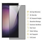 2x Blickschutz 9H Panzerglas für Samsung Galaxy S24 Ultra Full-Cover Anti-Spy Privacy Sichtschutz echtes Tempered Glass Schutzfolie Schutzglas Displayschutz Screen-Protector #1