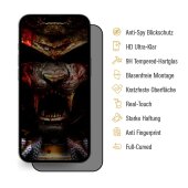2x Blickschutz 9H Panzerglas für iPhone 16 Plus Full-Cover Anti-Spy Privacy Sichtschutz echtes Tempered Glass Schutzfolie Schutzglas Displayschutz Screen-Protector