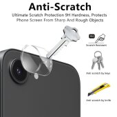 5x 9H Kameraglas für iPhone 16e HD klar Camera Lens Kameraschutz echtes Tempered Glass Panzerglas Screen-Protector