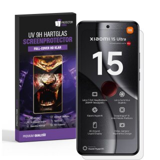 5x 9H Panzerglas für Xiaomi 15 Ultra Full-Curved HD KLAR UV-Liquid echtes Tempered Glass Displayschutz Schutzglas Hartglas Schutzfolie Screen-Protector