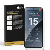 5x 9H Panzerglas für Xiaomi 15 FULL COVER matt Anti-Reflex entspiegelt echtes Tempered Glass Panzerfolie Displayschutz Schutzglas Hartglas Schutzfolie Screen-Protector