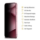 6x Blickschutz 9H Panzerglas für Google Pixel 9 Pro Full-Cover Anti-Spy Privacy Sichtschutz echtes Tempered Glass Schutzfolie Schutzglas Displayschutz Screen-Protector