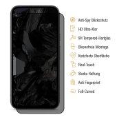 1x Blickschutz 9H Panzerglas für Google Pixel 7a Full-Cover Anti-Spy Privacy Sichtschutz echtes Tempered Glass Schutzfolie Schutzglas Displayschutz Screen-Protector