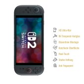 1x 9H Panzerglas für Nintendo Switch 2 HD klar Tempered Nano-Glass Displayschutz Schutzglas Schutzfolie Screen-Protector