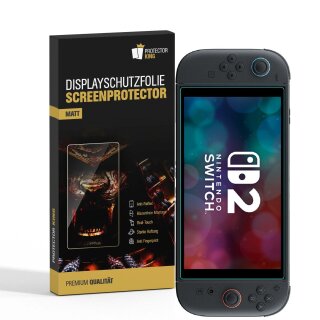 5x Displayschutz für Nintendo Switch 2 Anti-Reflex, matt, entspiegelt Schutzfolie Folie Screen-Protector