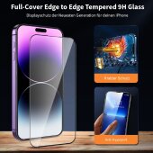4x 9H Panzerglas für iPhone 17 Full-Screen HD KLAR Montagehilfe Tempered Glass Schutzglas Displayschutz Schutzfolie Screen-Protector
