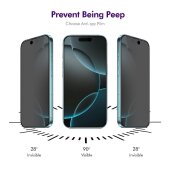 2x Blickschutz 9H Panzerglas für iPhone 17 Pro Max Full Screen  Anti-Spy Privacy Sichtschutz echtes Tempered Glass Schutzfolie Schutzglas Displayschutz Screen-Protector