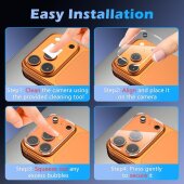 6x Kameraschutz für iPhone 17 Pro HD klar Tempered...