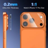 2x 9H Panzerglas für iPhone 17 Pro Max HD klar Tempered Linse Kamerafolie