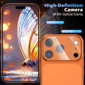 6x 9H Panzerglas für iPhone 17 Pro Max HD klar Tempered Linse Kamerafolie