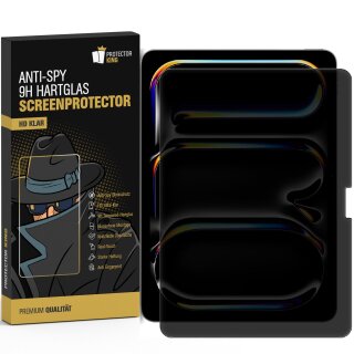 2x Blickschutz 9H Panzerglas für iPad Pro 13 2025 Anti-Spy Privacy Tempered Glass Schutzglas Displayschutz Schutzfolie Screen-Protector