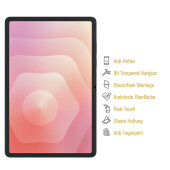 1x 9H Panzerglas für Samsung Galaxy Tab A11 Plus matt Anti-Reflex entspiegelt Tempered Glass Displayschutz Schutzglas Screen-Protector