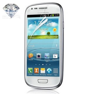 2x Displayschutzfolie fr Samsung Galaxy S3 Mini Folie silber Diamant Glitzer KLAR
