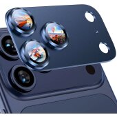 5x Kameraschutzglas für iPhone 17 Pro Blau Aluminium...