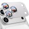 6x Kameraschutzglas für iPhone 17 Pro Max Silber Aluminium Tempered Glas Linse Kamerafolie