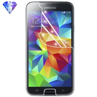 2x Displayschutzfolie fr Samsung Galaxy S5 Folie silber Diamant Glitzer HD KLAR