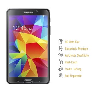 3x Panzerfolie fr Samsung Galaxy Tab 4 7.0 ANTI-SCHOCK Displayschutzfolie KLAR