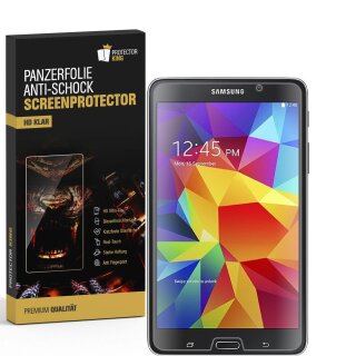 4x Panzerfolie für Samsung Galaxy Tab 4 7.0 ANTI-SCHOCK Displayschutzfolie KLAR