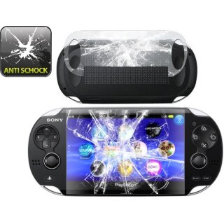 2x Panzerfolie für Sony PS Vita ANTI-SCHOCK Displayschutz Displayfolie KLAR F/B