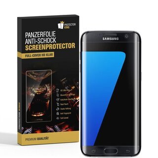 2x Panzerfolie fr Samsung Galaxy S7 FULL-COVER Displayschutzfolie Display KLAR