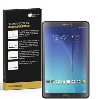 2x Panzerfolie fr Samsung Galaxy Tab E 9.6 ANTI-SCHOCK Displayschutzfolie KLAR