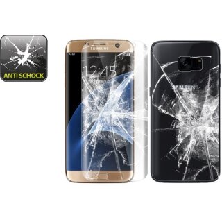 2x Panzerfolie für Samsung Galaxy S7 Edge FULL COVER Displayschutzfolie KLAR F/B