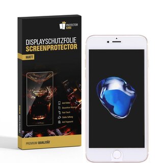 2x Displayschutzfolie fr iPhone 7 ANTI-REFLEX Displayschutz Displayfolie MATT