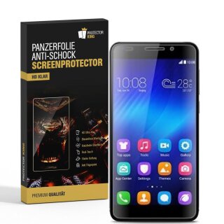 6x Panzerfolie für Huawei Honor 6 ANTI-SCHOCK Displayschutzfolie HD ULTRA KLAR