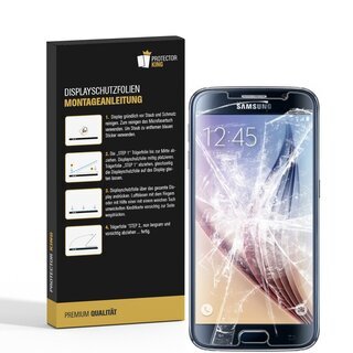 4x Panzerfolie fr Samsung Galaxy S6 ANTI-SCHOCK Displayschutzfolie MATT