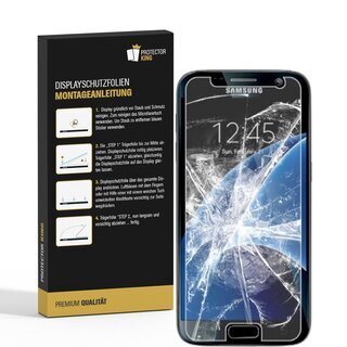3x Panzerfolie fr Samsung Galaxy S7 ANTI-SCHOCK Displayschutzfolie Display MATT