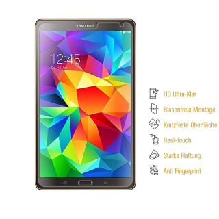2x Panzerfolie fr Samsung Galaxy Tab S 8.4 ANTI-SCHOCK Displayschutzfolie KLAR