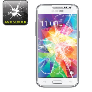 2x Panzerfolie ANTI-SCHOCK Displayschutzfolie fr Samsung Galaxy Core Prime Klar