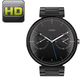 6x Displayfolie für Motorola Moto 360 Displayschutzfolie HD ULTRA KLAR