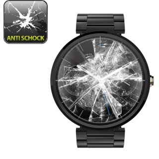 3x Panzerfolie für Motorola Moto 360 ANTI-SCHOCK Displayschutzfolie HD KLAR