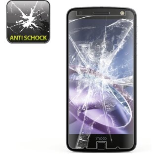 3x Panzerfolie für Motorola Moto Z Play ANTI-SCHOCK Displayschutzfolie HD Klar