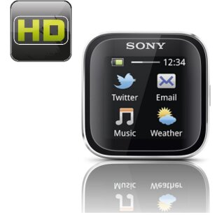 4x Sony Smartwatch DISPLAYSCHUTZFOLIE DISPLAYSCHUTZ DISPLAYFOLIE FOLIE HD KLAR