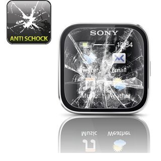 2x Sony Smartwatch PANZERFOLIE DISPLAYSCHUTZFOLIE DISPLAYFOLIE FOLIE HD KLAR
