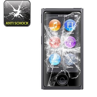 2x Panzerfolie fr iPod Nano 7 ANTI-SCHOCK Displayschutzfolie Schutzfolie KLAR
