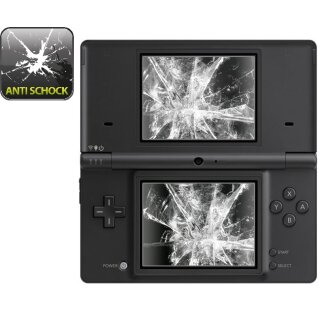 2x Panzerfolie für Nintendo DS Lite ANTI-SCHOCK Displayschutzfolie HD ULTRA KLAR