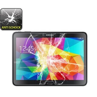 2x Panzerfolie fr Samsung Galaxy Tab 4 10.1 ANTI-SCHOCK Displayschutzfolie MATT
