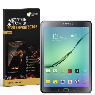 3x Panzerfolie für Samsung Galaxy Tab S2 9.7 ANTI-SCHOCK Displayschutzfolie MATT