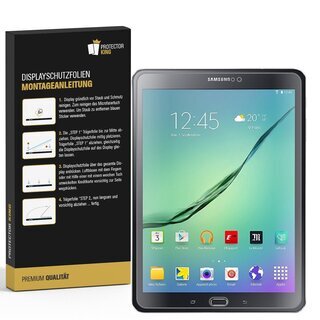 3x Panzerfolie fr Samsung Galaxy Tab S2 9.7 ANTI-SCHOCK Displayschutzfolie MATT