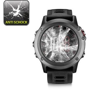 6x Panzerfolie für Garmin Fenix 3 38mm ANTI-SCHOCK Displayschutzfolie HD KLAR