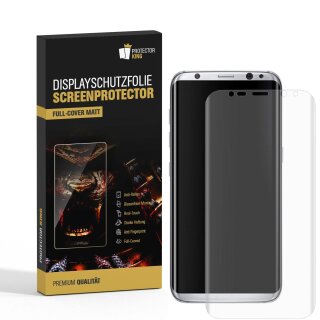 6x Displayschutzfolie für Samsung Galaxy S8 FULL COVER Displayfolie MATT