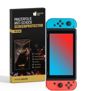 6x Panzerfolie für Nintendo Switch Displayschutz Schutzfolie KLAR ANTI-SHOCK/ ANTI-KRATZ/ ANTI-STOSS/ ANTI-BRUCH/ ANTI-SPLITTER